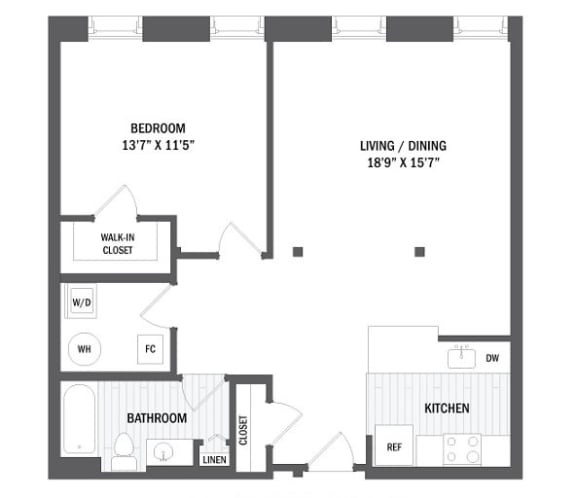 A7 Floor Plan at Windsor Radio Factory, Melrose, MA, 02176