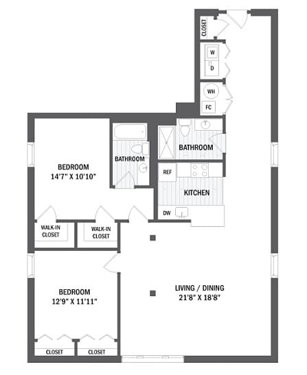 B18 Floor Plan at Windsor Radio Factory, Melrose, MA, 02176