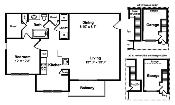A3 Floor Plan at Legacy by Windsor, Texas