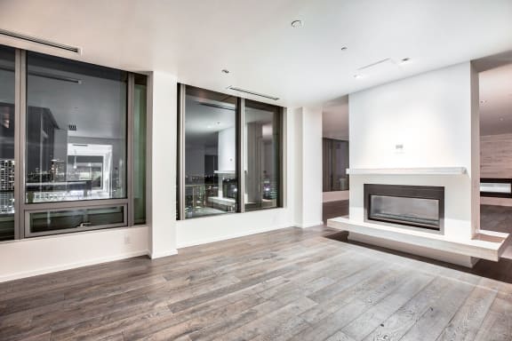 Hardwood penthouse flooring Hardwood penthouse flooring at The Bravern, WA, 98004