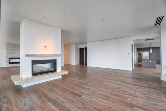 See through fire place See through fire place at The Bravern, 688 110th Ave NE, WA