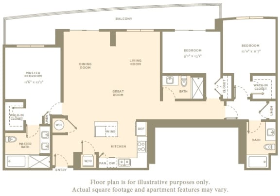 PH4 Floor Plan PH4 Floor Plan at Amaray Las Olas by Windsor, FL, 33301