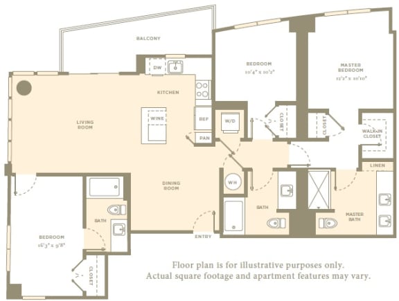 PH6 Floor Plan PH6 Floor Plan at Amaray Las Olas by Windsor, Fort Lauderdale, Florida