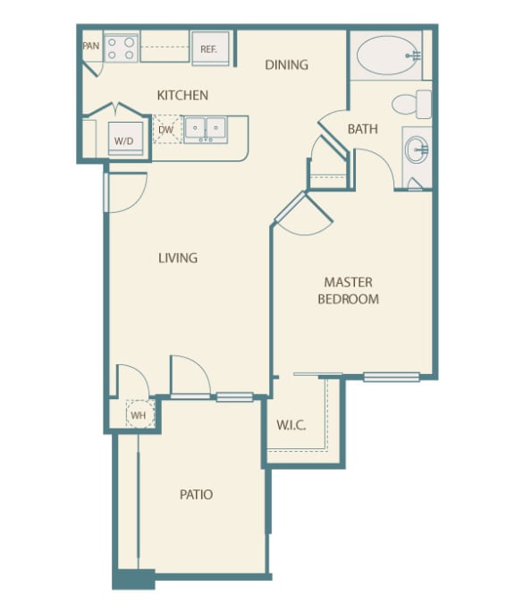 A1 2d Floor Plan, Retreat at the Flatirons, Broomfield, CO 80020