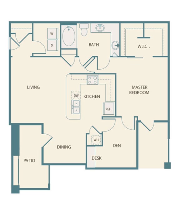 A3 2d Floor Plan, Retreat at the Flatirons, Broomfield, CO 80020