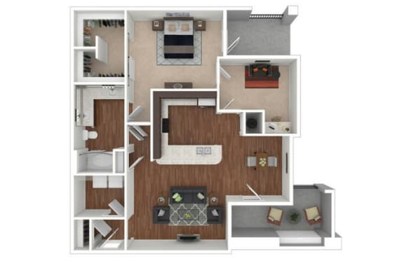 A3 3d Floor Plan, Retreat at the Flatirons, Broomfield, CO 80020