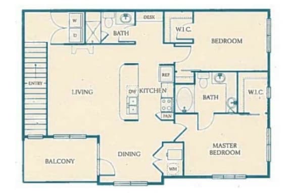 B3 2d Floor Plan, Retreat at the Flatirons, Broomfield, CO 80020