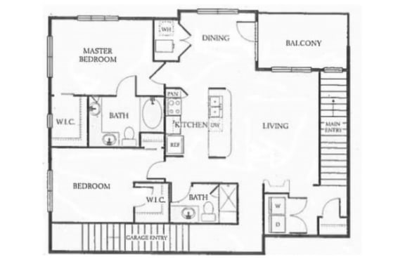 B5 2d Floor Plan, Retreat at the Flatirons, Broomfield, CO 80020