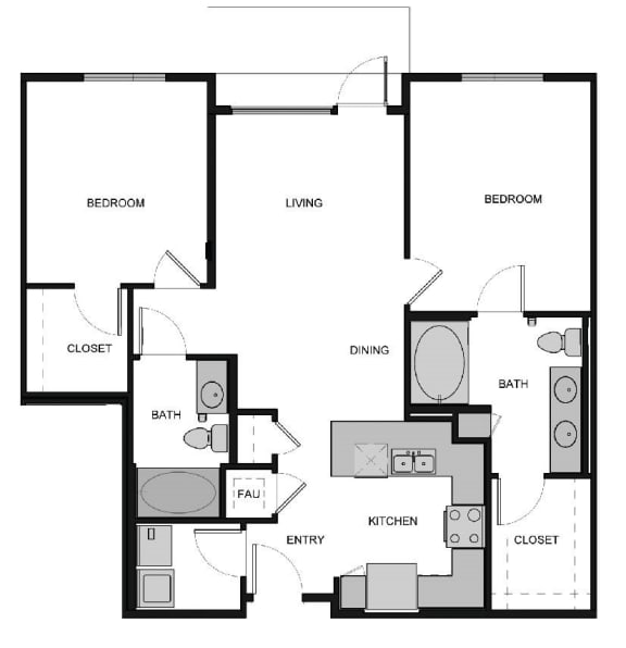 B1 Floor Plan at South Park by Windsor