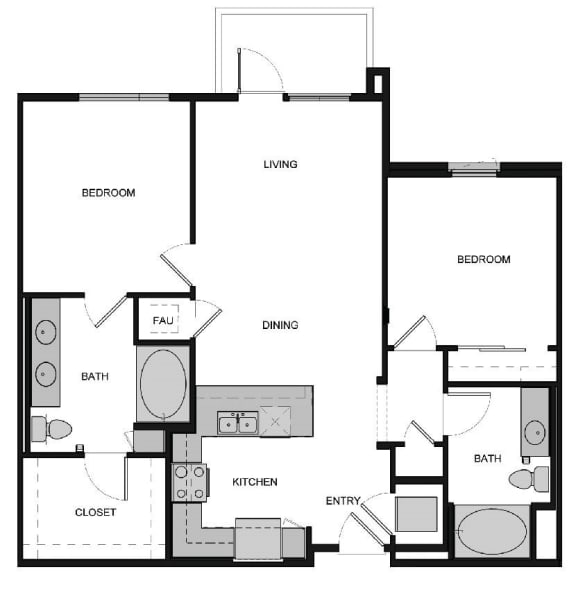 B2 Floor Plan at South Park by Windsor