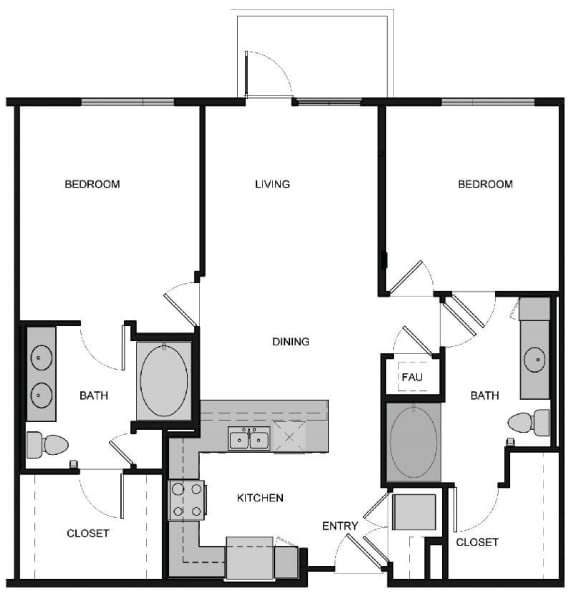B3 Floor Plan at South Park by Windsor