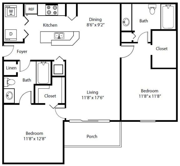 B3 Floor Plan at The Winston by Windsor, Florida, 33025