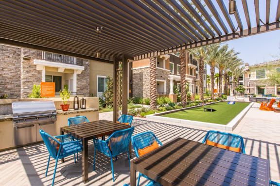 Outdoor Grill With Intimate Seating Area at Valentia by Windsor, La Habra