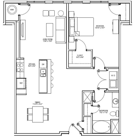 Studio, 1 & 2 Bedroom Apartments in Cambridge, MA | Vox on Two