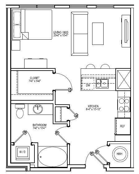 Studio, 1 & 2 Bedroom Apartments in Cambridge, MA | Vox on Two