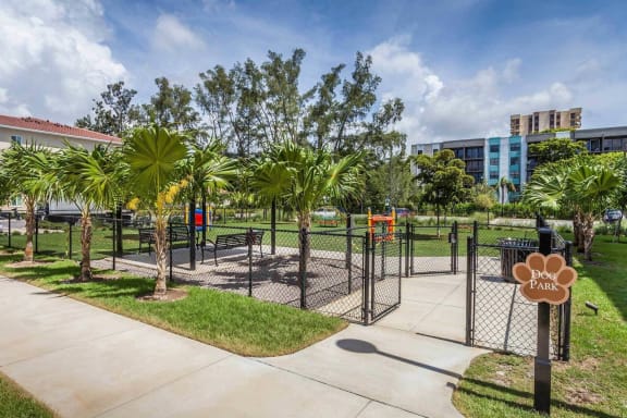 Dog Park at Windsor Biscayne Shores, Apartments for rent in North Miami