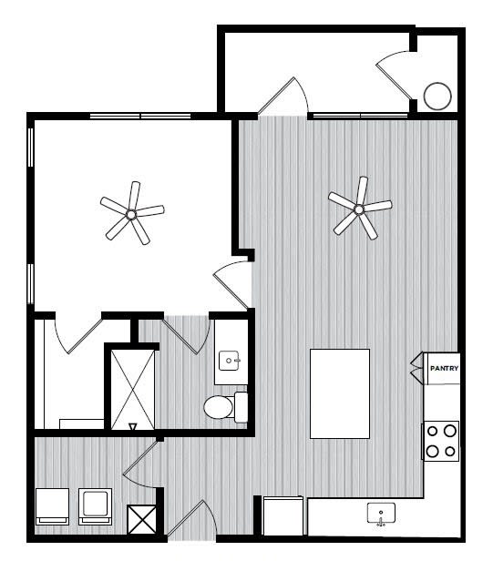 A1 Floor Plans at Windsor Republic Place, Austin, 78727