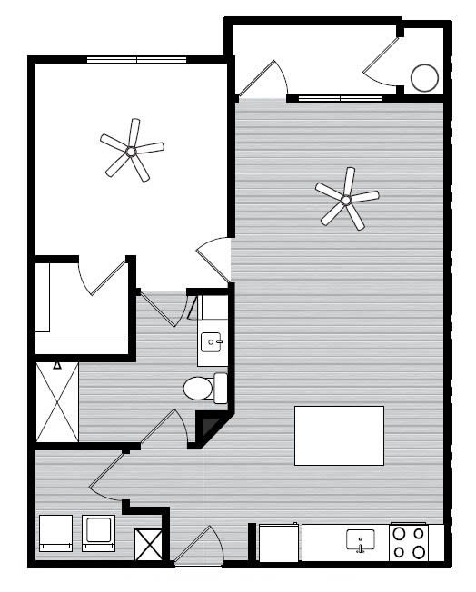 A3 Floor Plans at Windsor Republic Place, Austin, 78727