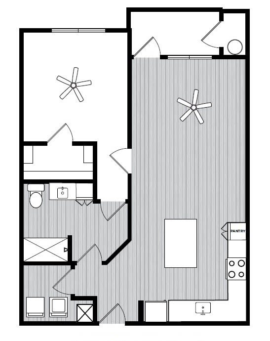 A4 Floor Plans at Windsor Republic Place, Austin, 78727