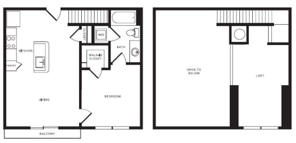 A2L floor plan at Windsor Shepherd, Texas, 77007