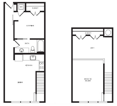 A3L floor plan at Windsor Shepherd, Texas, 77007