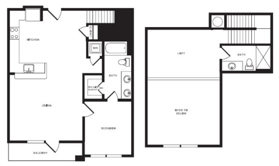 A7L floor plan at Windsor Shepherd, Texas, 77007