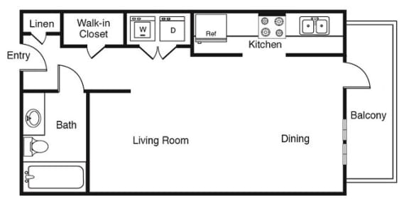 S2 Floor Plan at Windsor West Lemmon, Dallas, Texas