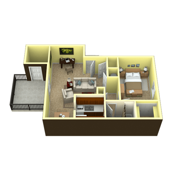 1 Bedroom, 1 Bath