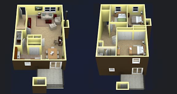 3 Bedroom, 1.5 Bath Townhome