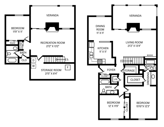 3 Bedroom - 2 Bath + Maisonette & Fireplace