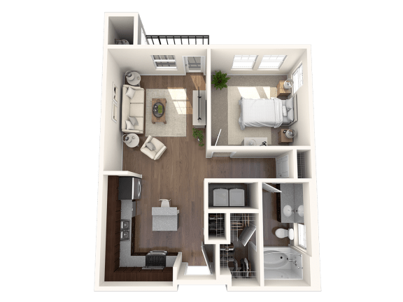 One, Two, and Three Bedroom Apartment Home Floor Plans | Centro