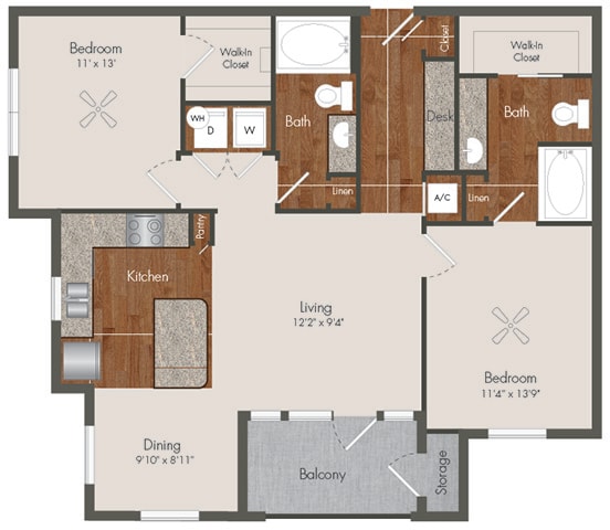 Floor Plans Of Retreat At The Woodlands In The Woodlands, Tx