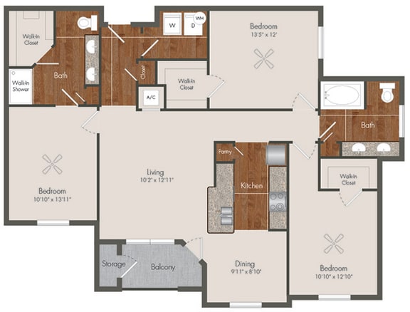 Floor Plans of Retreat at The Woodlands in The Woodlands, TX