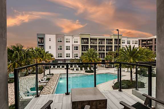 a view of the pool at residence inn by marriott fort lauderdale beach or nearby
