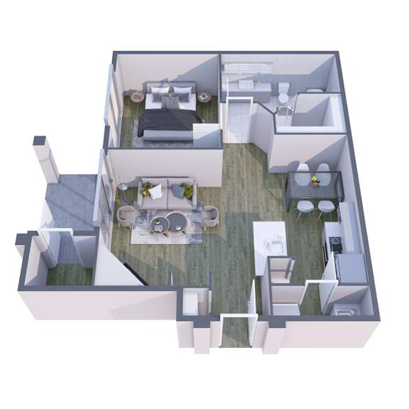 Kota North Scottsdale Apartments in Scottsdale, Arizona A1 Floor Plan
