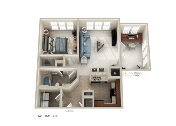 bedroom floor plan an open concept layout featuring a large bedroom with a large walk in closet and