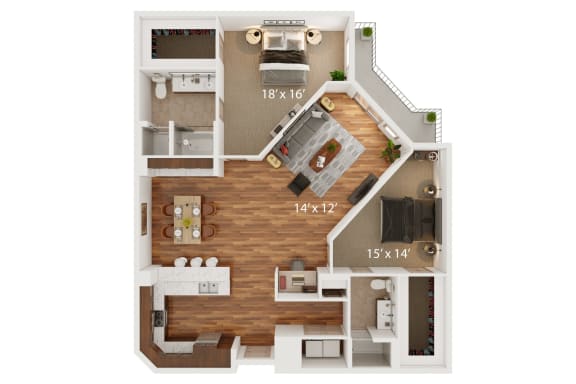 The Porter Brewers Hill Q Floor Plan