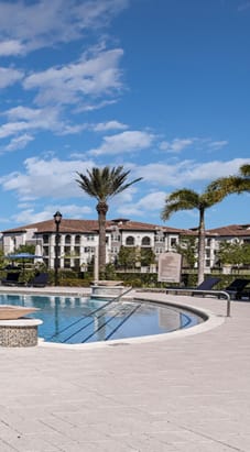 take a dip in the resort style pool
