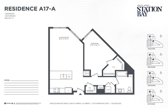 A17-a Floor Plan at Station Bay, South Amboy