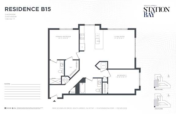 B15 Floor Plan B15 Floor Plan at Station Bay, New Jersey