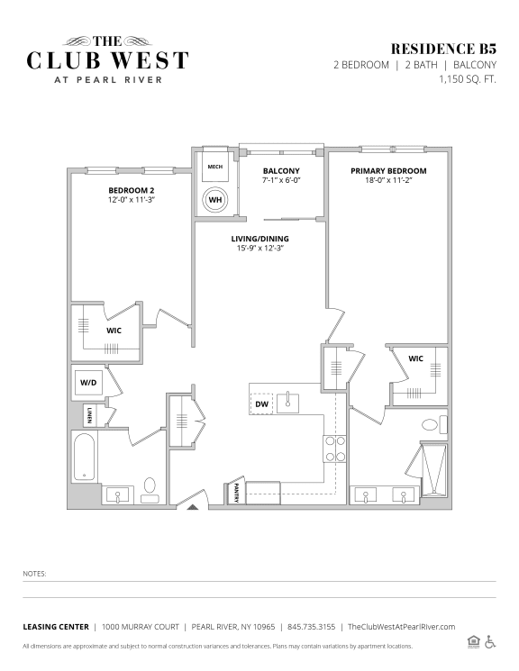 B5 Floorplan B5 Floorplan at The Club West at Pearl River, Pearl River