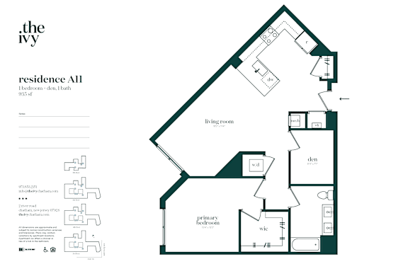 A floor plan of a house with a living room, dining room, kitchen, and bedrooms.