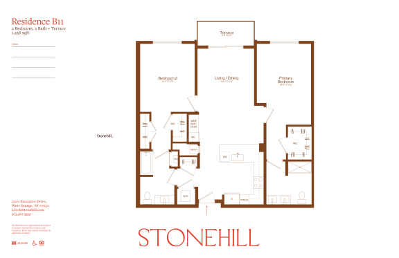 2 bed 2 bath E at Stonehill at West Orange, West Orange