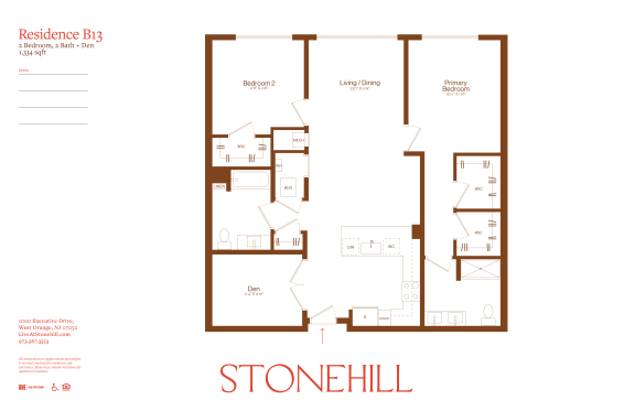 2 bed 2 bath G at Stonehill at West Orange, New Jersey, 07052