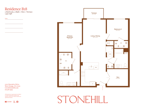 2 bed 2 bath L at Stonehill at West Orange, West Orange