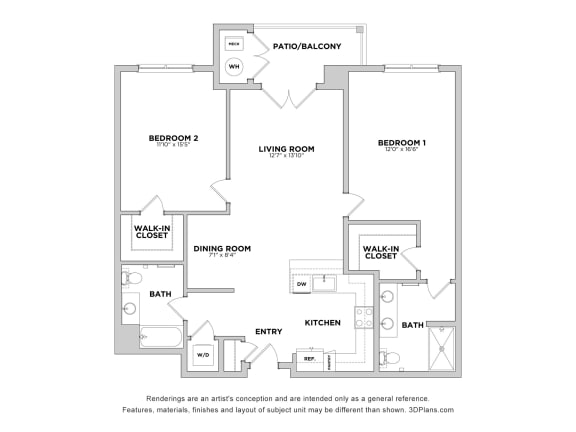 2 bed 2 bath B at The Reserve at Pearl River Apartments, Pearl River, NY