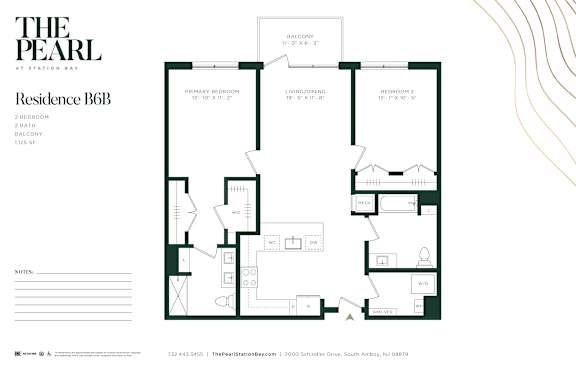A floor plan for a residence at Station Bay.