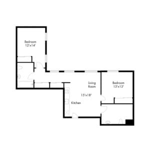 Floor Plan  a floor plan of a house