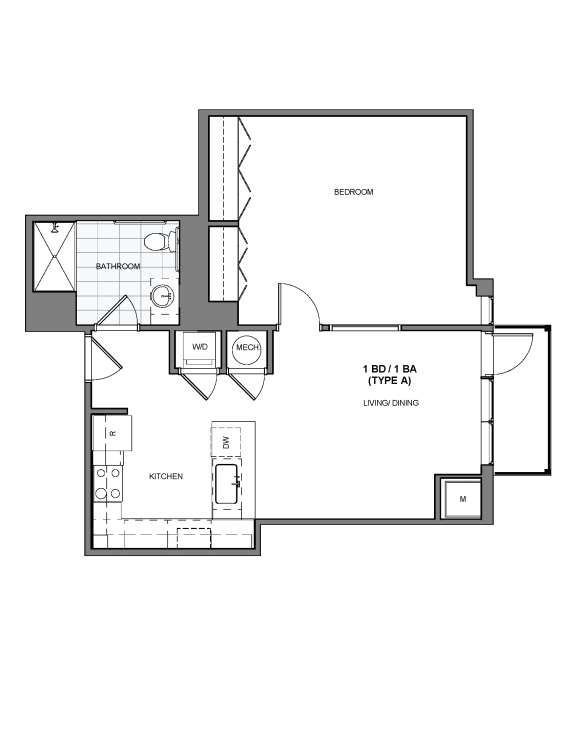 essa2a Floor Plan at Essen, Alexandria Virginia
