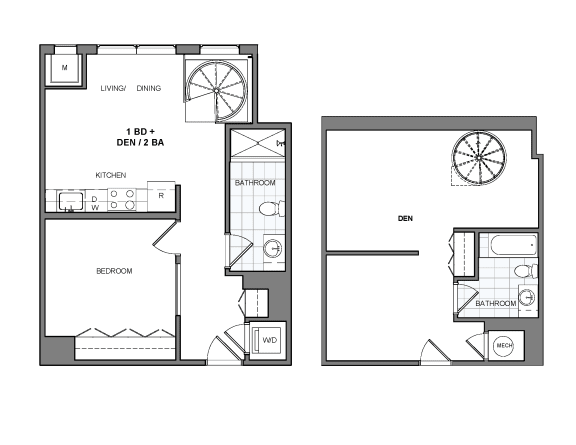 essa4a Floor Plan at Essen, Alexandria, VA 22311